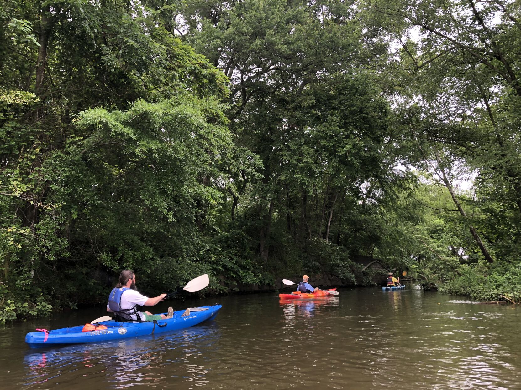 Paddlers on the Appomattox 2